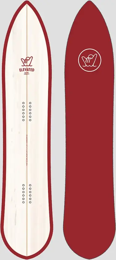 Shortboard 5'0 / 152,5 2024 Snowboard hvit