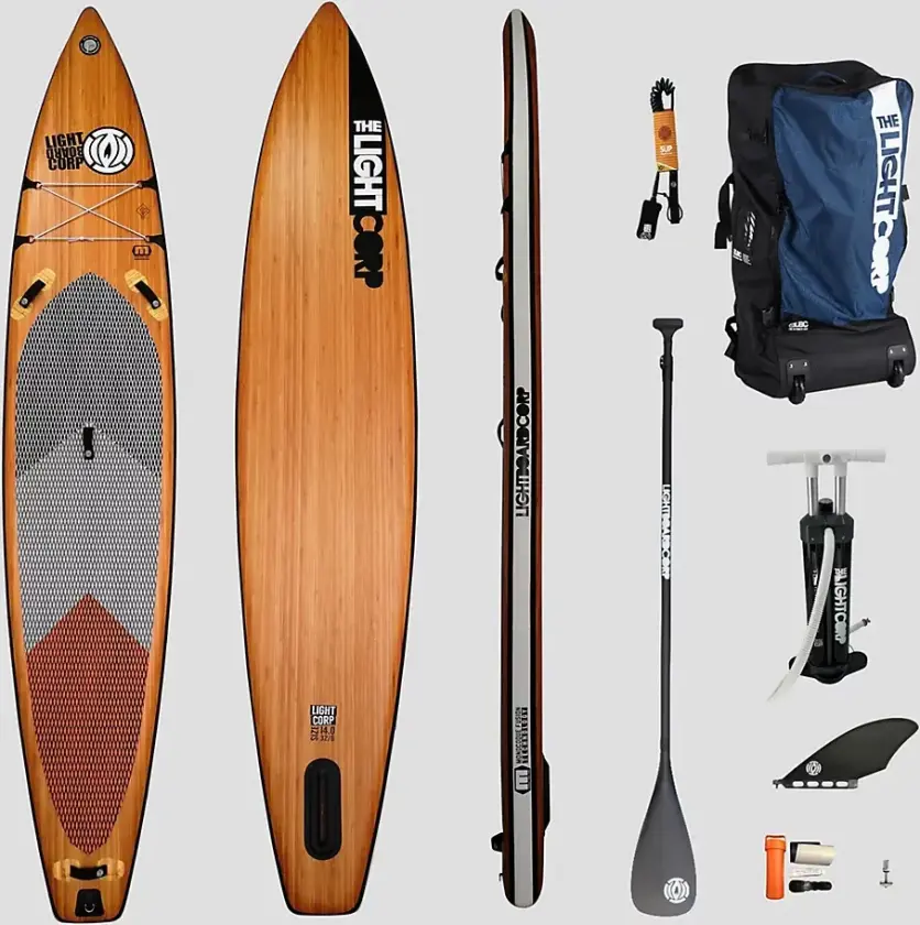 MFT Tourer 14'0 x 32" SUP-Brett Set brun