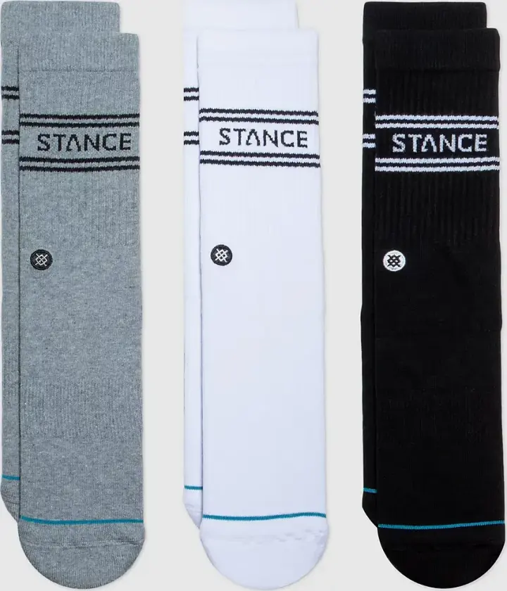Basic 3 Pack Crew Socks mønster