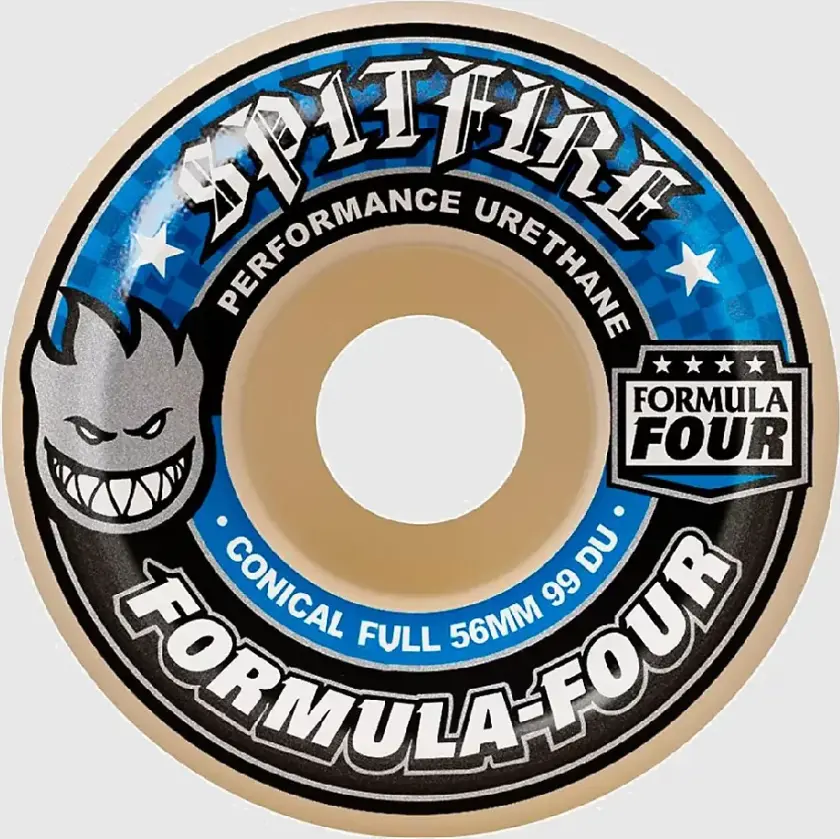 F4 Conical Full 99A 56mm Hjul blå