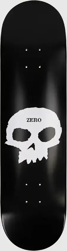 Single Skull 8.0" Skateboard Deck svart