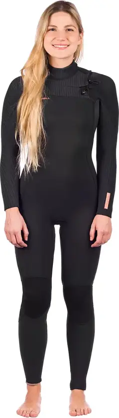 Hyperfreak 5/4+ Chest Zip Våtdrakt svart