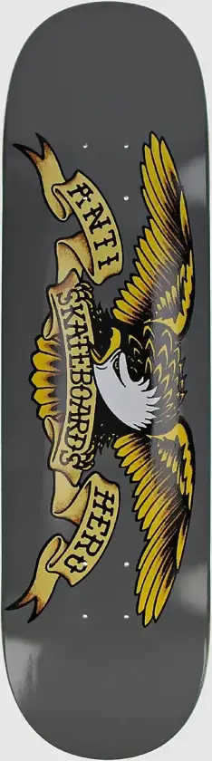 Classic Eagle Larger 8.25" x 32" Skate Deck grå