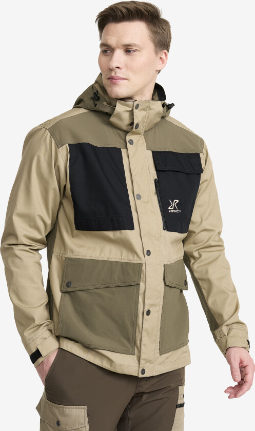 Rambler Lightweight Pro Jacket Herre Khaki/Light MossGray, Størrelse:2XL - Skalljakke, Turjakke & Vindjakke
