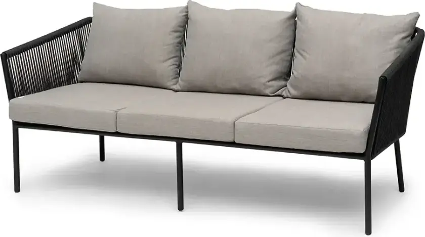 Lersund Sofa Svart/Grå