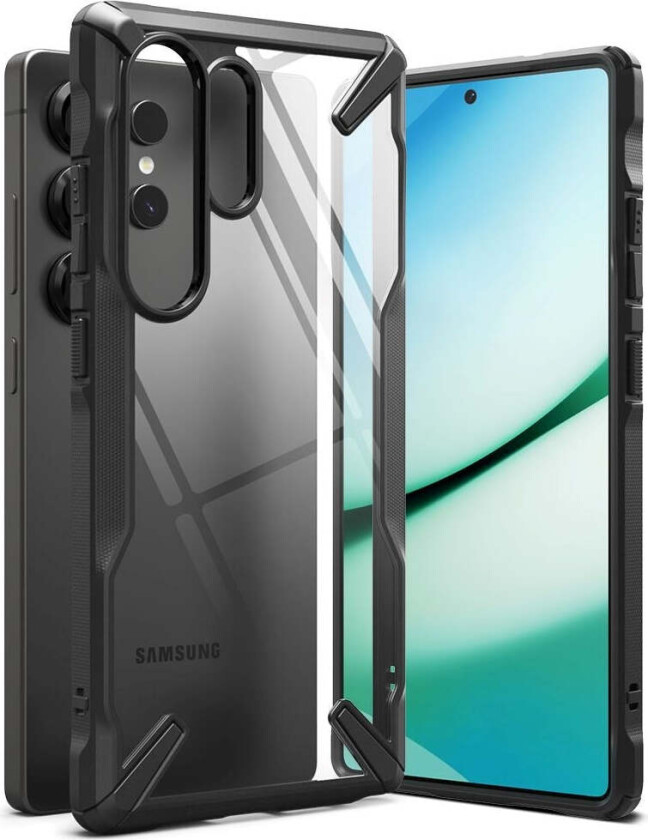 Samsung Galaxy S25 Ultra Ringke Fusion X Deksel - Gjennomsiktig / Svart