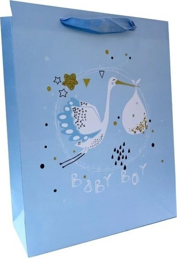 Ju-Piter Elefant / Stork Gavepose 1017B 25X32x11cm P12, Pris For 1 Stk.