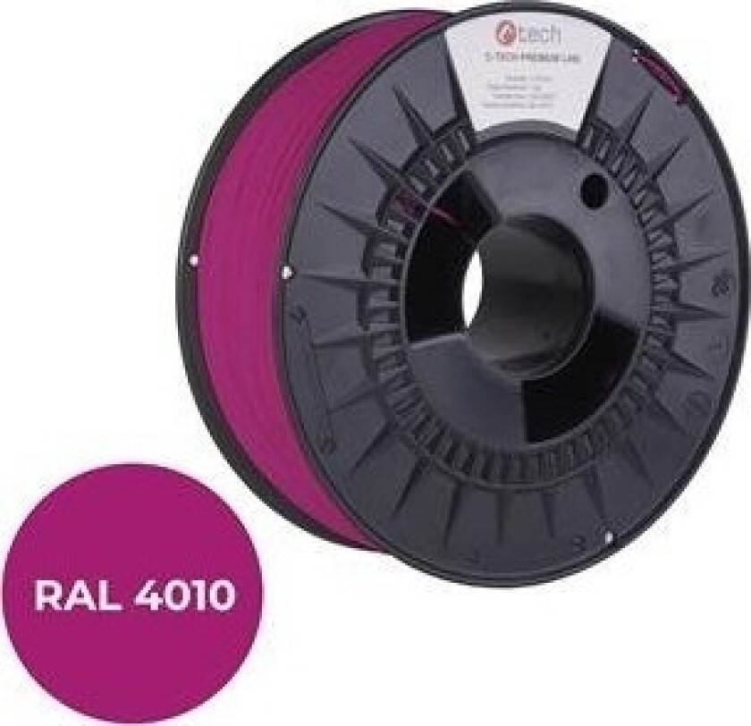 3D-Skriver C-Tech C-Tech Utskriftsstreng (Filament) Premium Line, Pla, Telekom Lilla, Ral4010, 1,75 Mm, 1 Kg
