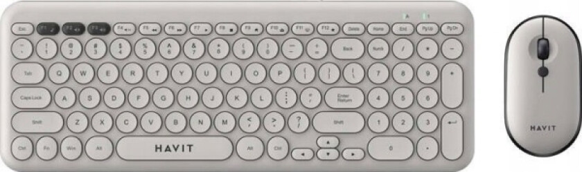 Trådløs Gaming 2-I-1 Havit Kb254gcm Tastatur + Mus (Grå)
