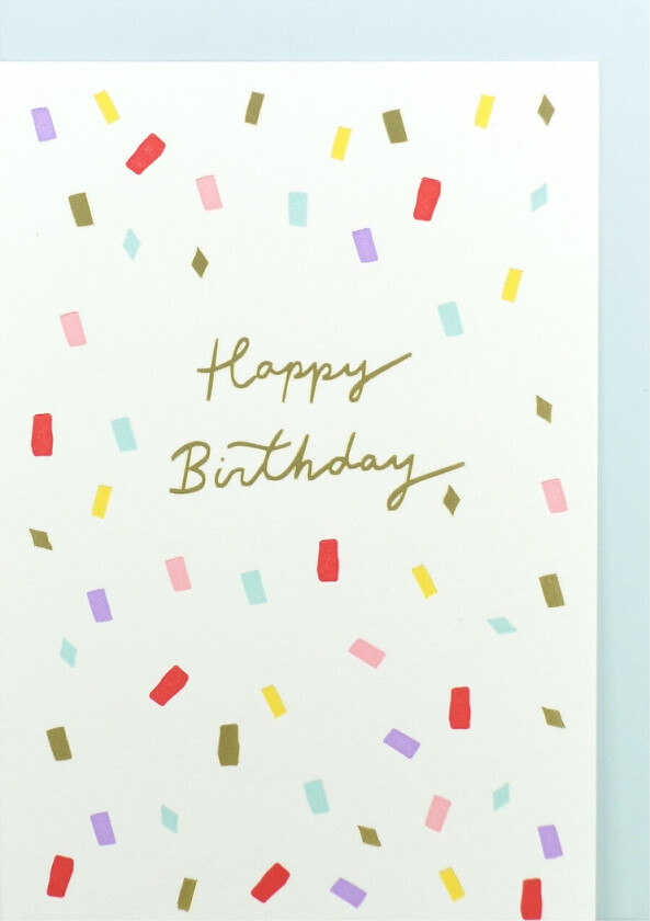 Gratulasjonskort Konfetti