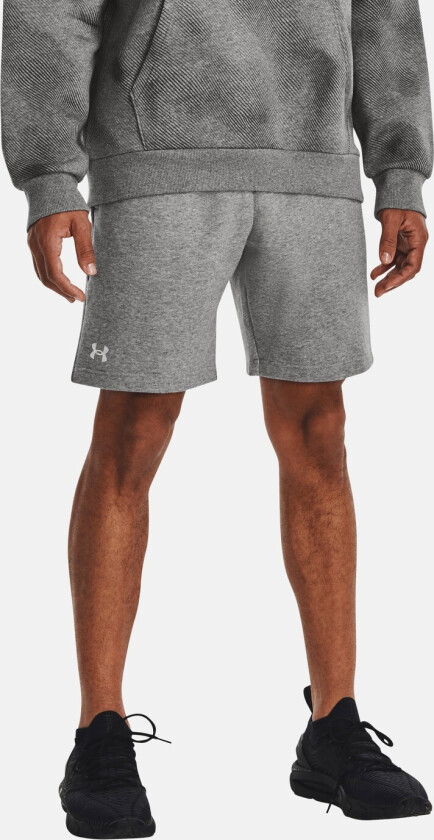 Ua Rival Fleece Shorts, Castlerock Light Heather, S, Hverdagsshorts