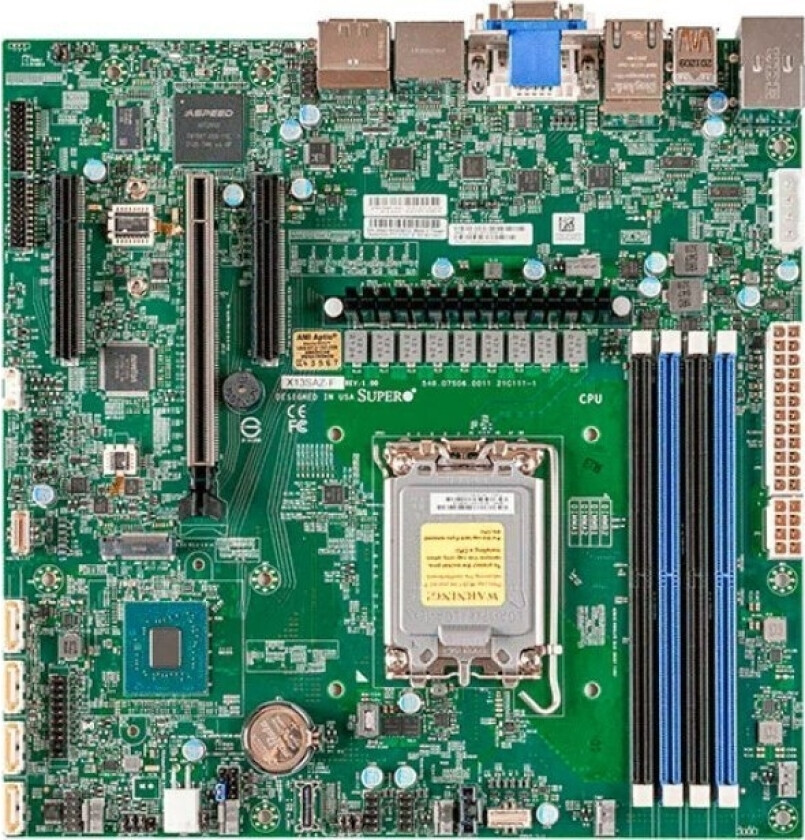 Pyta Gówna Supermicro Supermicro Mainboard X13saz-F-B Micro-Atx Single Sockel 1700 Ddr5-Only Bulk
