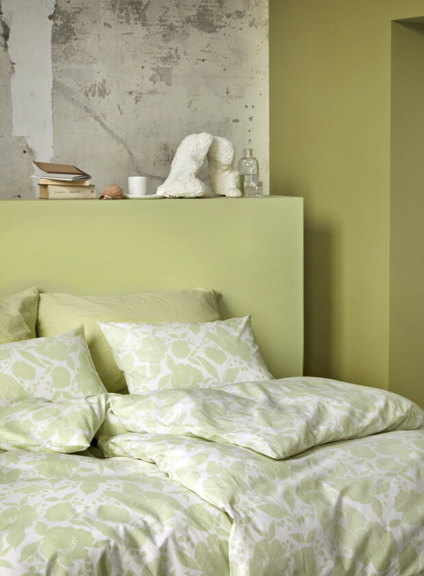 Ragna sengesett dempet lime