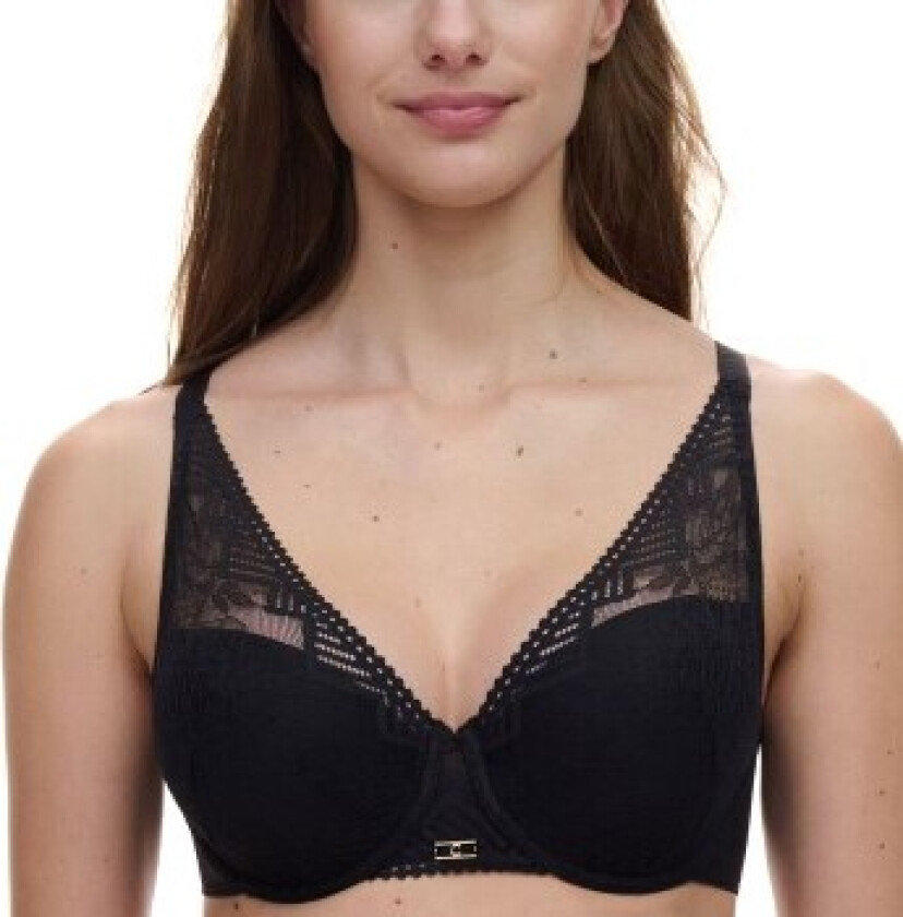 BH Origins Lace Lightweight Plunge Bra Svart nylon C 90 Dame