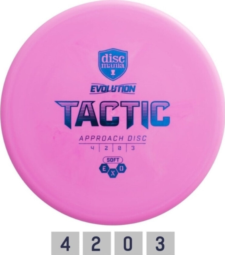 Discgolf Discmania Midrange Driver Soft Exo Tactic Evolution Pink 4/2/0/3