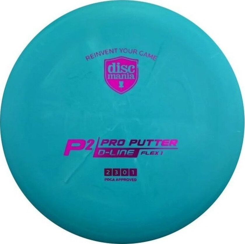 Discgolf Putter D-Line P2 Flex 1 Turkis 2/3/0/1