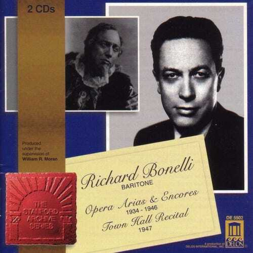 Richard Bonnelli, Alec Templeton, Émile Nerini, Herbert Hughes, Oley Speaks, Richard Hageman, Sidney Homer, Victor HelyHutchinson, Walter Damrosch Opera Arias & Encores / Town Hall Recital CD