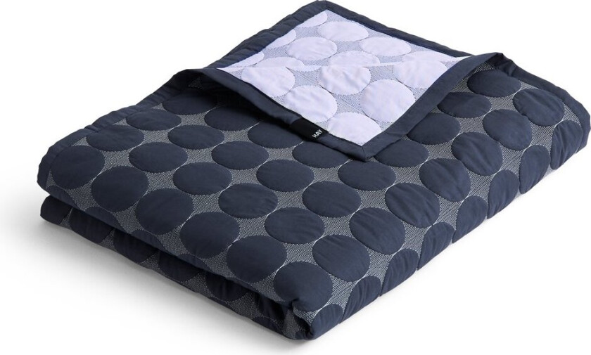 Mega Dot Organic Bed cover W260 x L260 Midnight blue