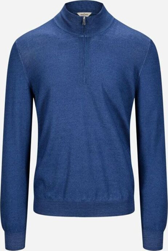 Half Zip Vintage Merino - Blue Blå 54