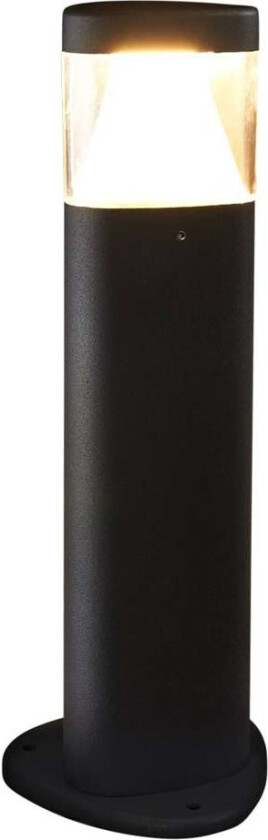 Mørkegrå LED-sokkellampe Milou