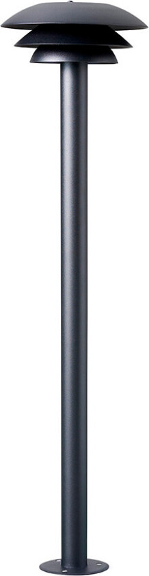 DL20 utendørs stolpe 80 cm IP44 - Svart