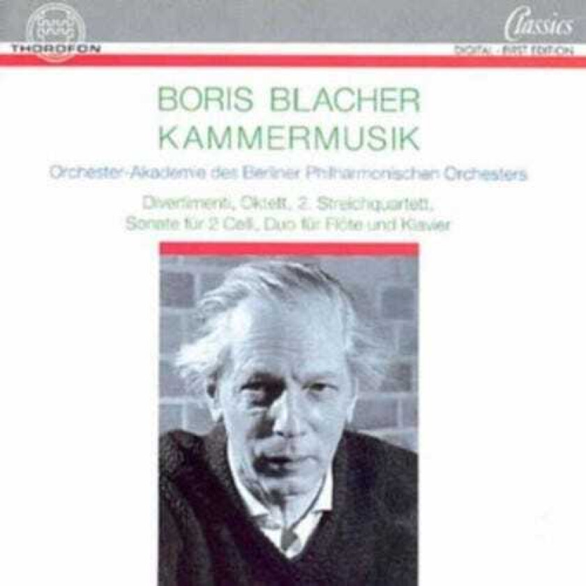 Boris Blacher Divertimenti / String Quartet No 2 / Octet CD