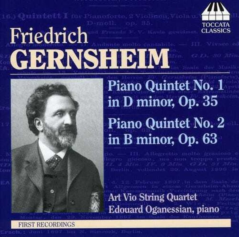 Art Vio String Quartet, Edouard Oganessian, Friedrich Gernsheim Two Piano Quintets CD