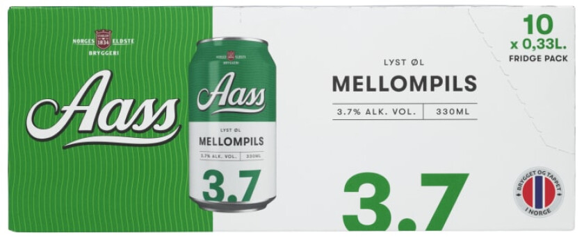 Mellompils 0,33lx10 boks