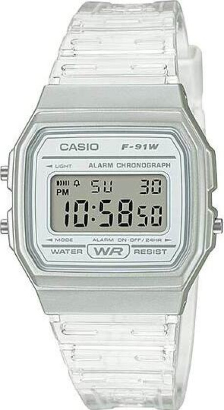 Classic F-91WS-7EF - Digital - Plastik - Dameklokker - Resin - Akryl