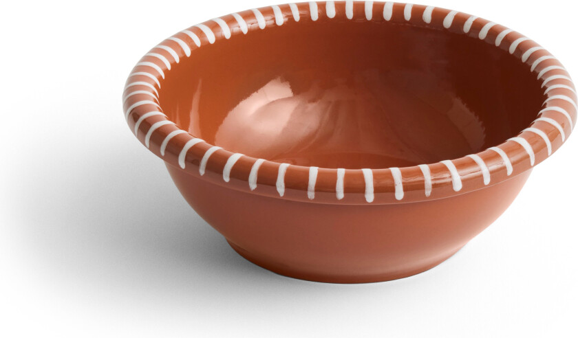 Barro salatskål stor Ø26 cm Natural with stripes