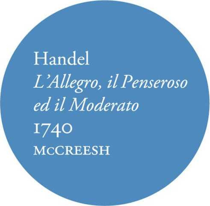Gabrieli Consort & Players, Mccreesh L'allegro Il Penseroso Ed Il Moderato CD