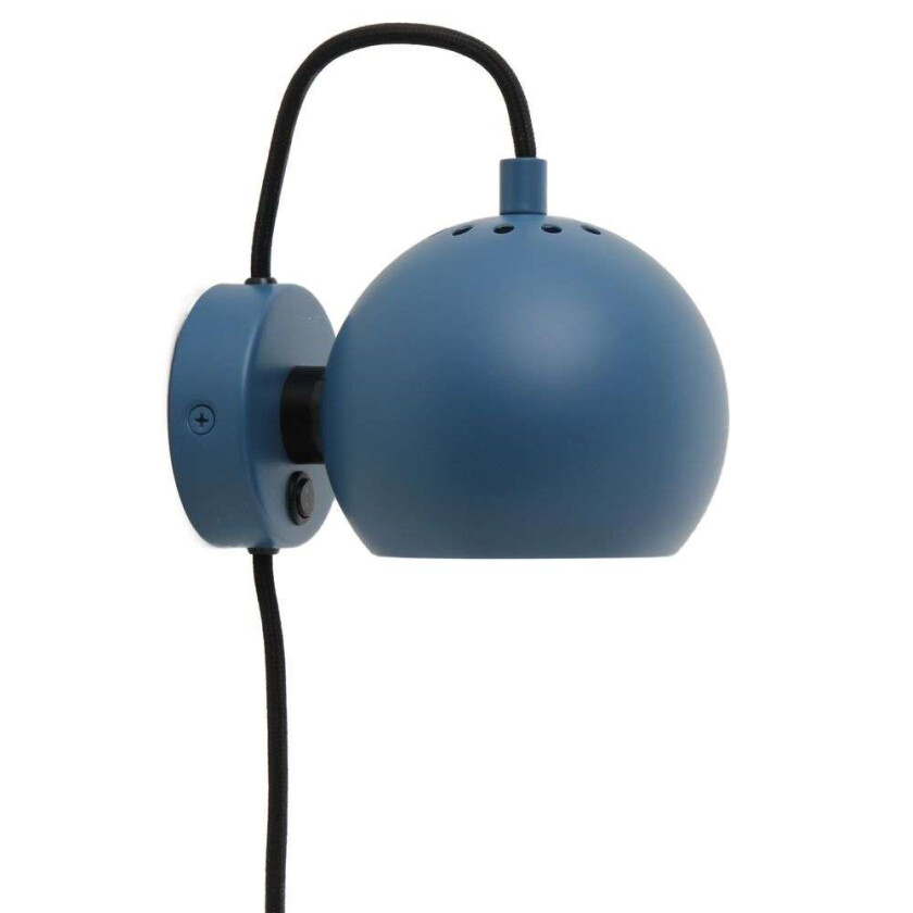Ball vegglampe Matt petrol blue