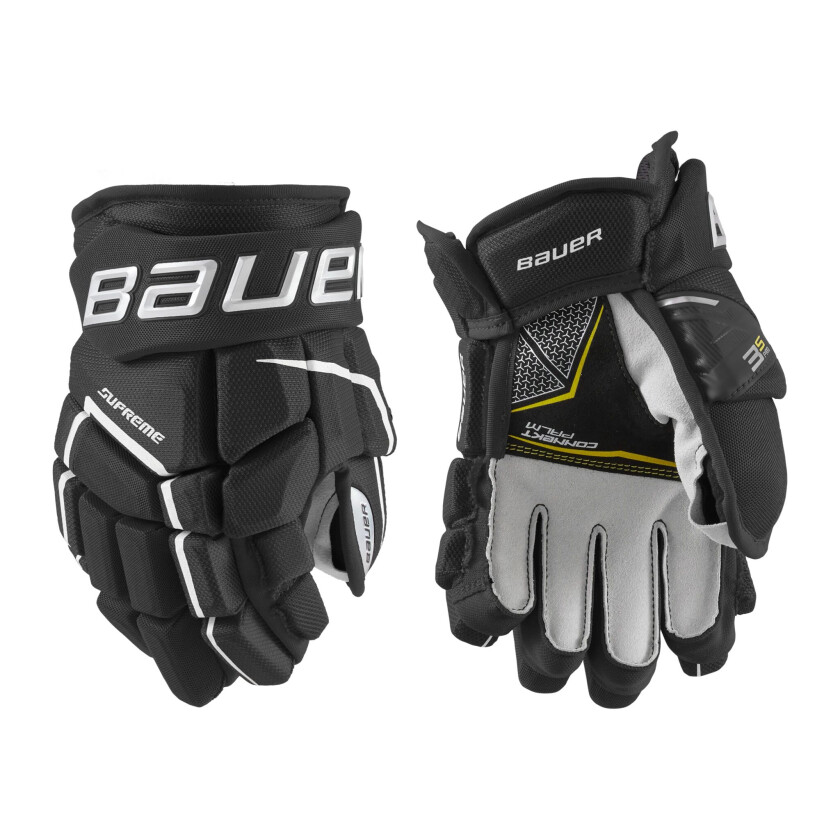 bauer S21 SUPREME 3S PRO GLOVE - JR 21/22, hockeyhanske junior BLACK/WHITE