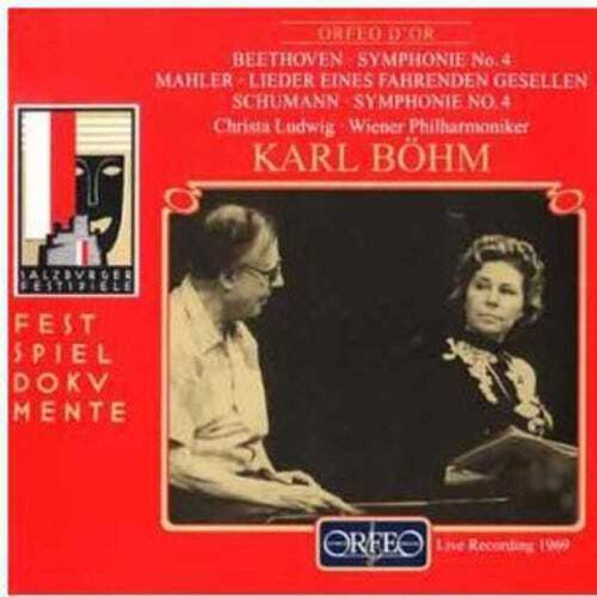 Karl B Hm, Christa Ludwig Beethoven: Sym #4 / Mahler: Wayfarer / Schumann CD