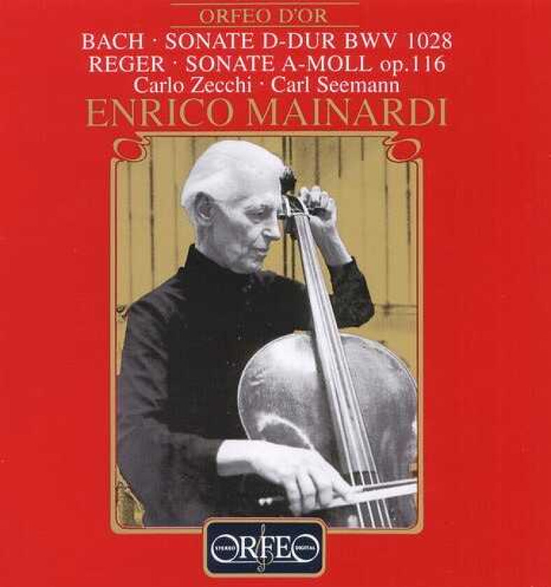 Enrico Mainardi, Carl Seemann Sonatas For Cello & Piano: Bwv 1028 & Op 116 CD
