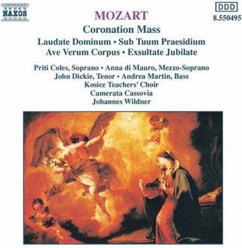 Andrea Martin, Andreas Martin, Anna Di Mauro, Camerata Cassovia, John Dickie, KOSICE TEACHER'S CHOIR, Priti Coles Coronation Mass / Ave Verum CD