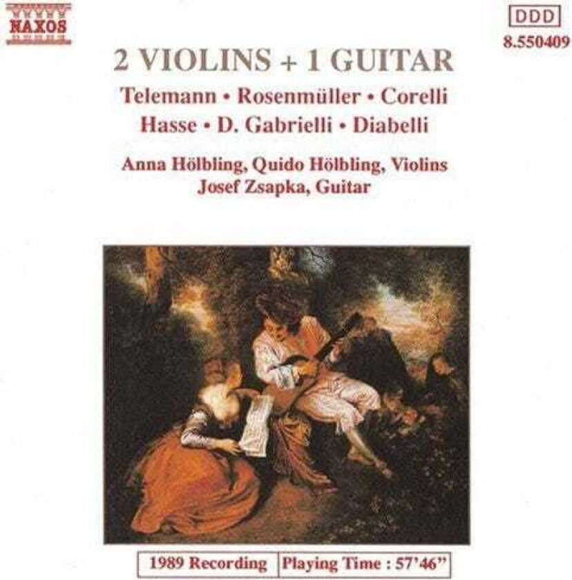 Anna & Quido Holbling, Anna H Lbling, Anna Hölbling, Guido H Lbling, Guido Hölbling, Jozef Zsapka, Anton Diabelli, Domenico Gabrielli Two Violins & One Guitar 1 CD