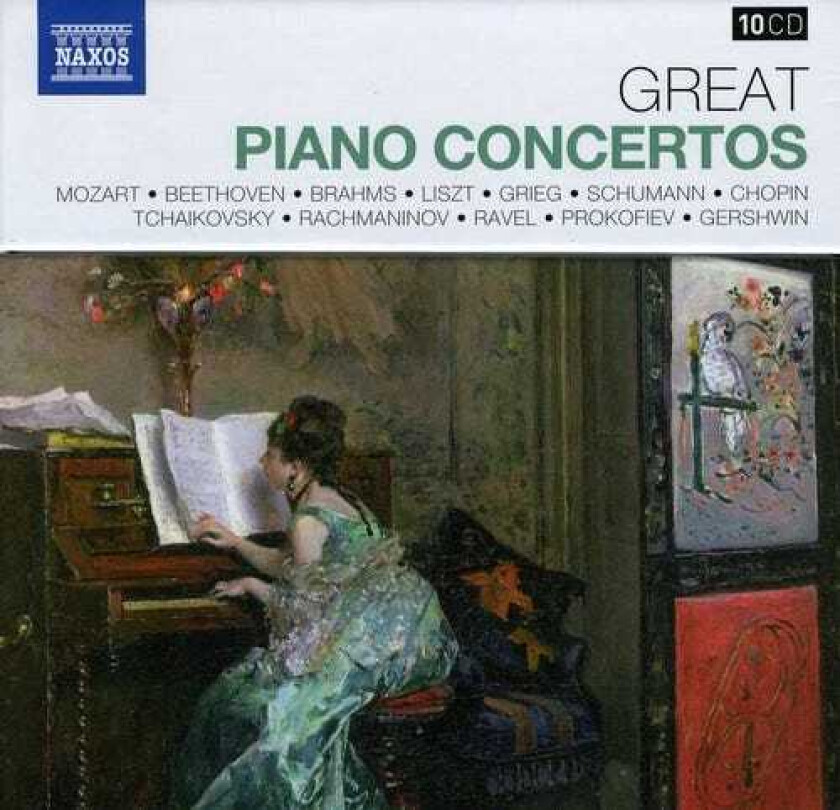 Diverse Artister, Bernd Glemser, Eldar Nebolsin, FrancoisJo L Thiollier, FrançoisJoël Thiollier, Idil Biret, Jen Jand, Jenö Jandó, Kathryn Selby, Stefan Vladar Great Piano Concertos CD