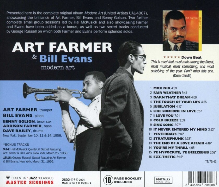 Art Farmer, Bill Evans Modern Art CD