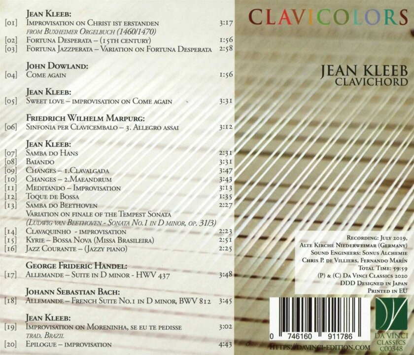 Jean Kleeb Clavicolors CD