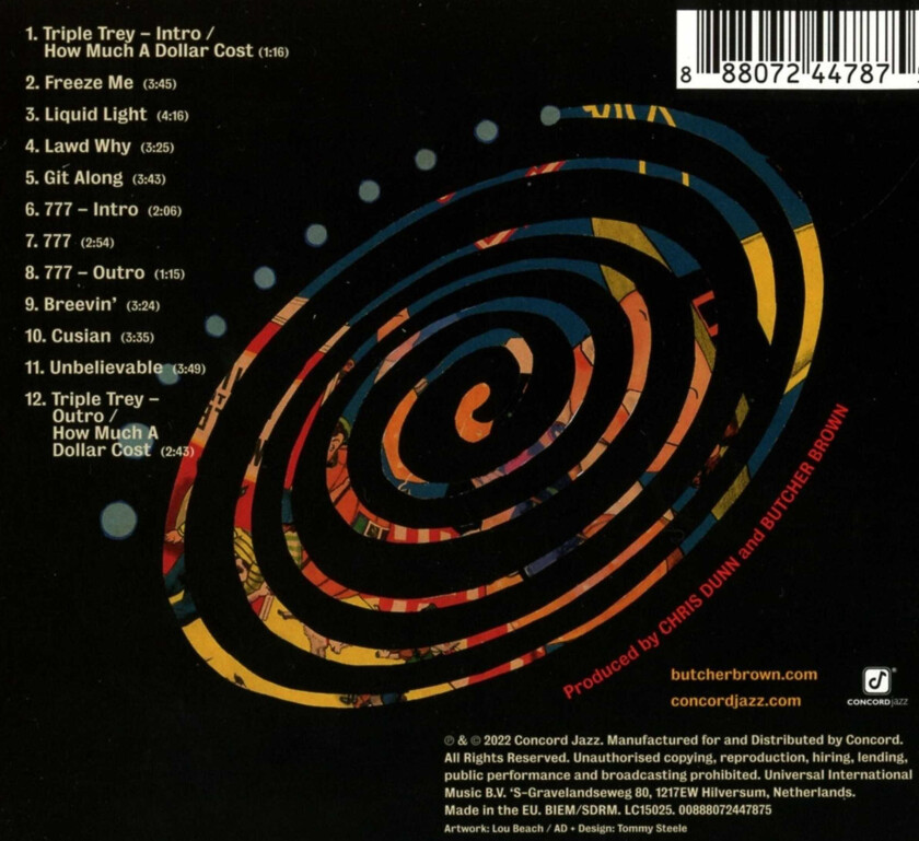 Butcher Brown Butcher Brown Presents Triple Trey CD