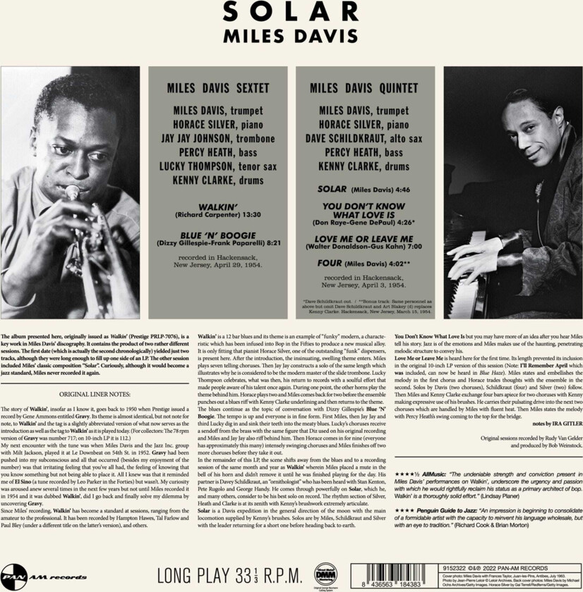 Miles Davis Allstars / Solar LP/Vinyl
