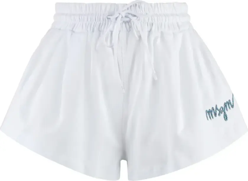 Msgm, Dame, Shorts, Hvit, S