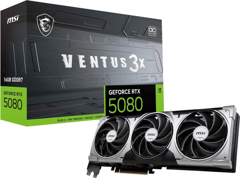 GeForce RTX 5080 VENTUS 3X OC 16GB grafikkort