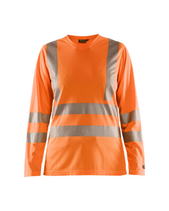 DAME High Vis T-skjorte med lange ermer