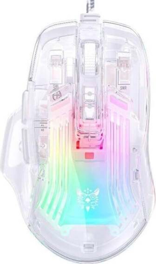 CW923 Wired RGB Gaming Mouse - Gaming mus - Transparent