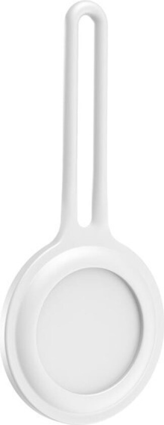 Holder with Strap for AirTag and Smart Finder - White