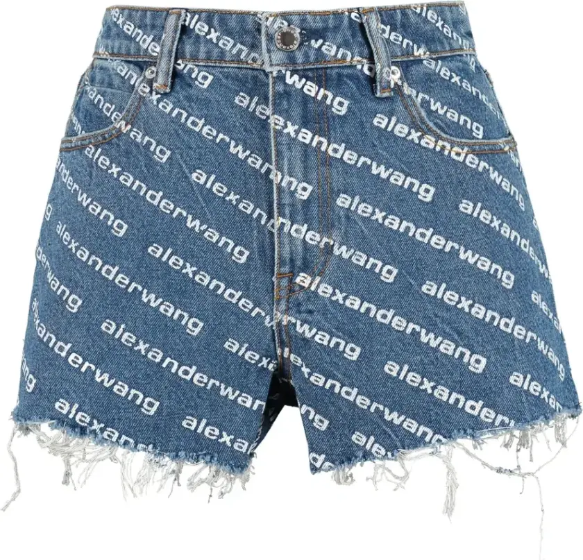 Alexander Wang, Dame, Shorts, Blå, W24