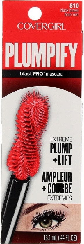 Max Factor Covergirl, Plumpify, Lifting, Mascara, Black Brown, 13.1 Ml For Women