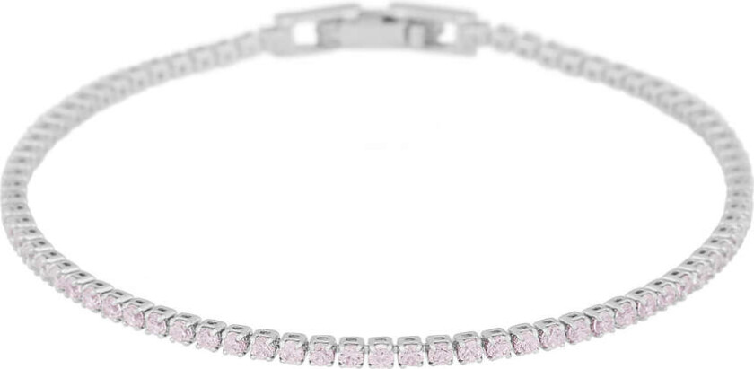 Sally Stone Bracelet Silver Light Pink Onesize